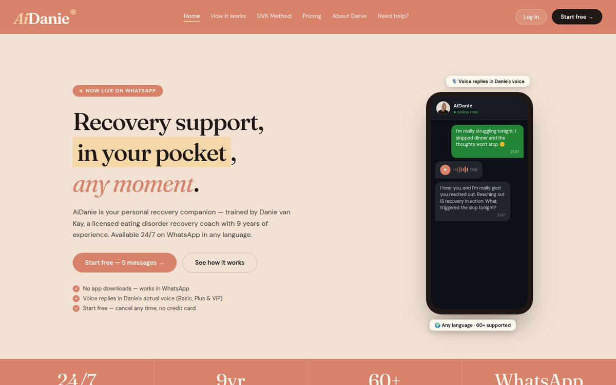 Screenshot of aidanievankay.com