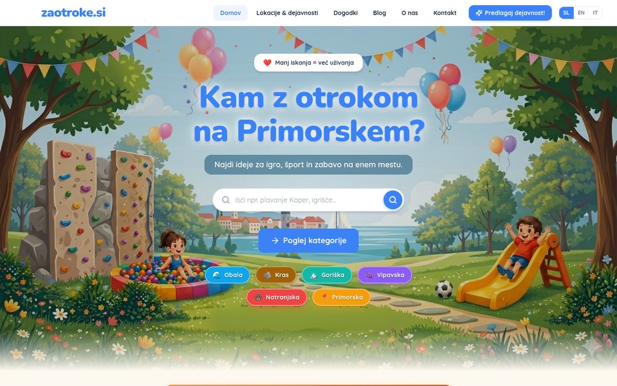 Screenshot of zaotroke.si